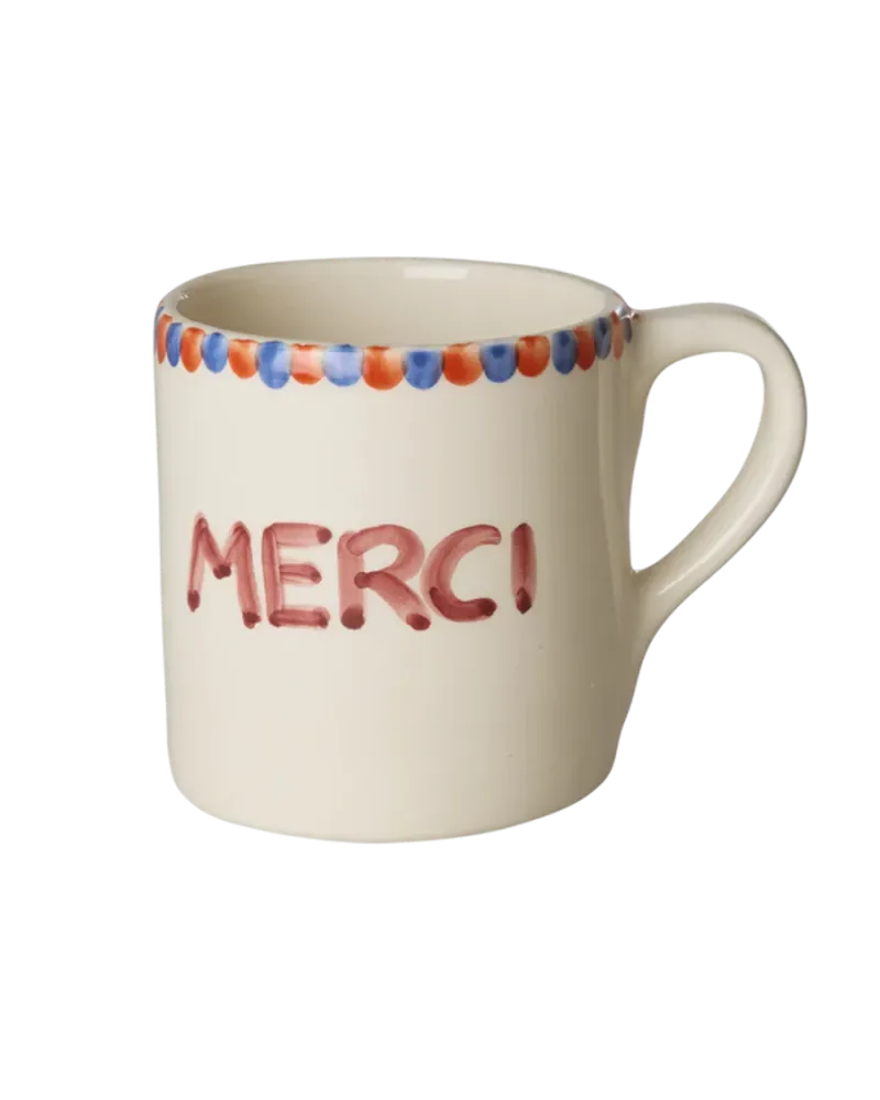 Rice - Keramiek Mok - Crème - Hand-painted MERCI Plekconceptstore