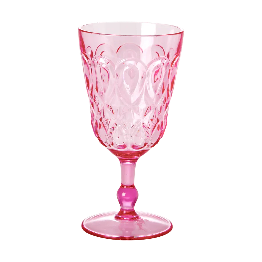 Rice - Kunststof Wijnglas Roze Plekconceptstore