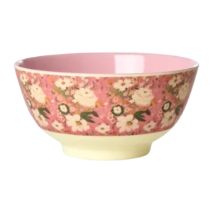 Rice - Melamine Bowl Medium - Alison Flower Print Plekconceptstore