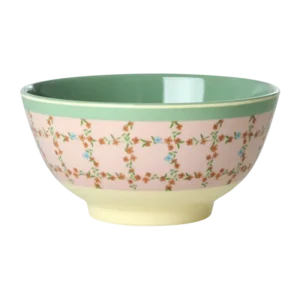 Rice - Melamine Bowl Medium - Checkered Stencil Plekconceptstore