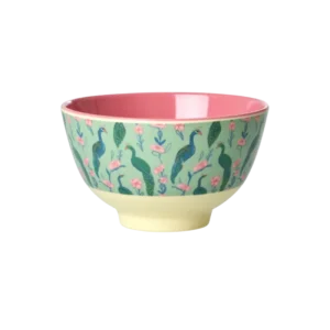 Rice - Melamine Bowl Small - Peacock Power Plekconceptstore