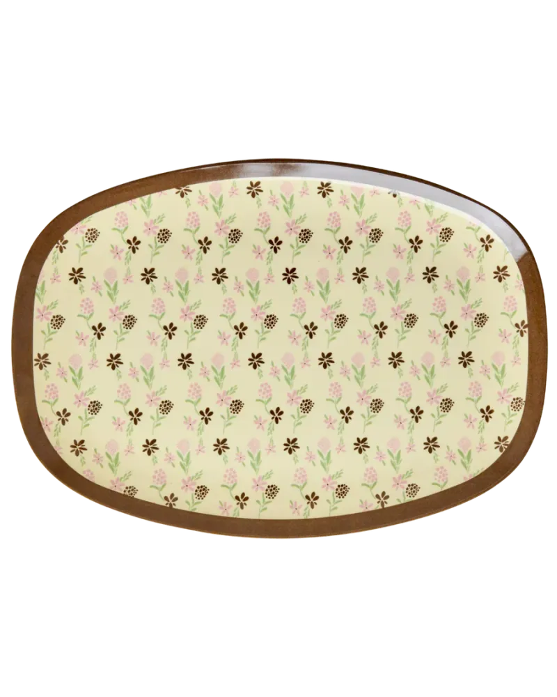 Rice - Melamine plate Hacienda flower print Plekconceptstore