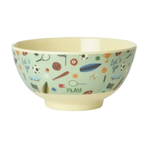 Rice - Middelgroot Kinderschaaltje - Licht groen - Sportprint Plekconceptstore