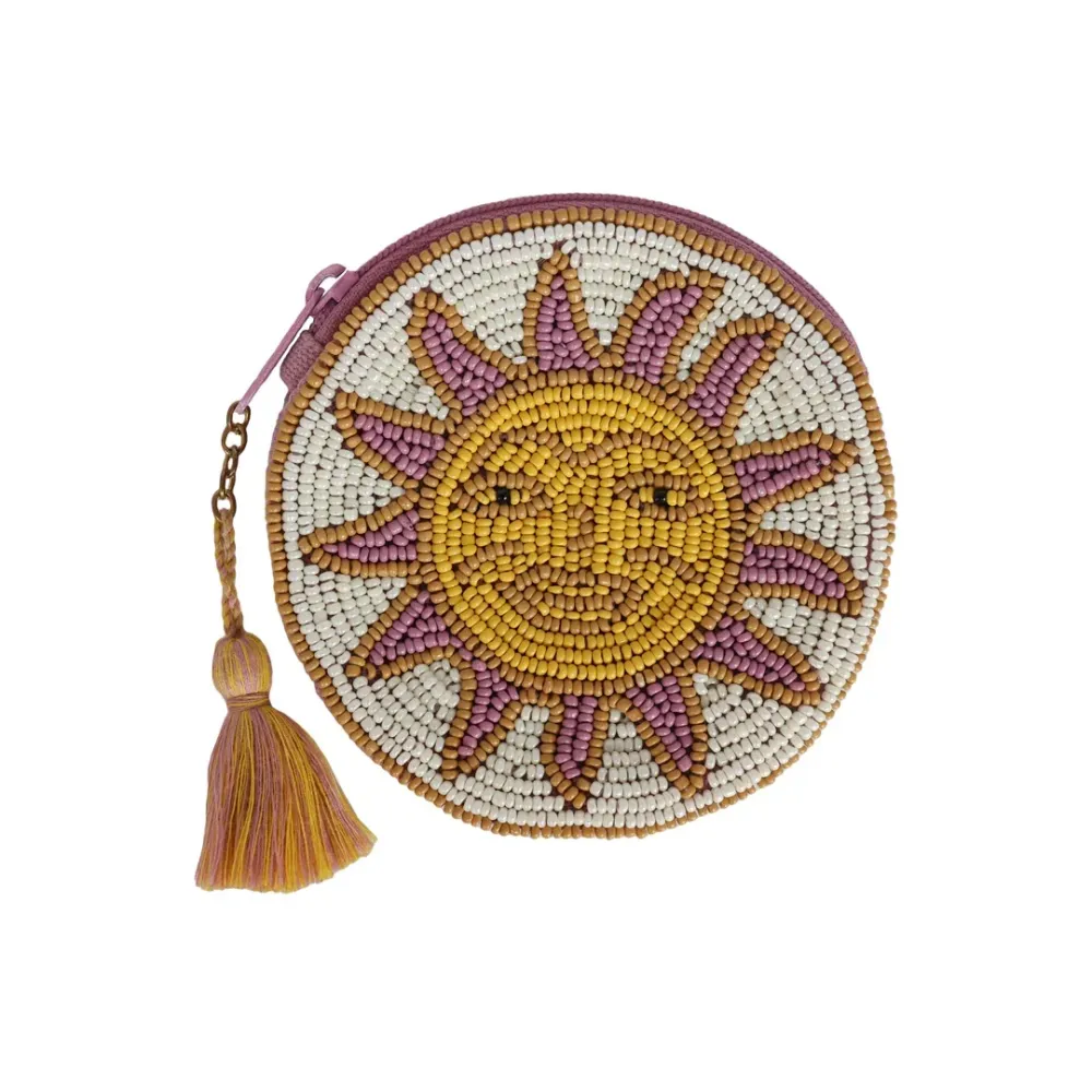 Ronde portemonnee zon - All Luck world Plekconceptstore