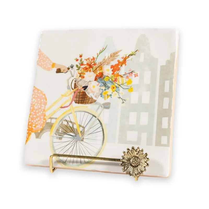Storytiles Standaard - Gouden Bloem Daisy Plekconceptstore