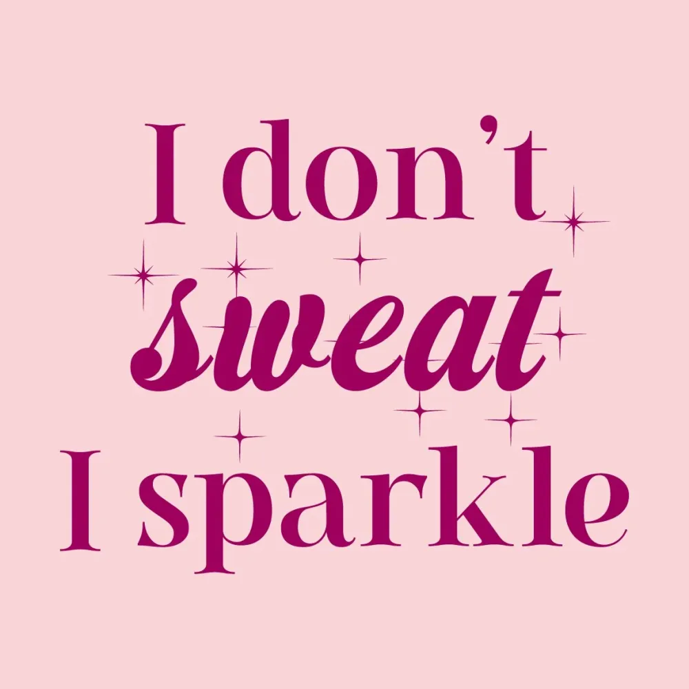 Tegeltje - I don't sweat Plekconceptstore