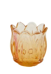 Tulp Waxinelichtje houder - Oranje Plekconceptstore