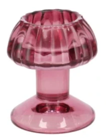 Waxinelichthouder mushroom - Paars Plekconceptstore
