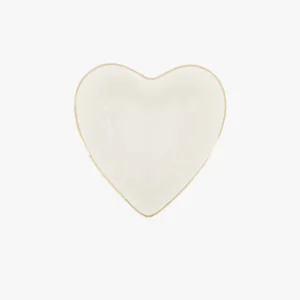 Zusss dipschaaltje hartje - Wit/Goud Plekconceptstore