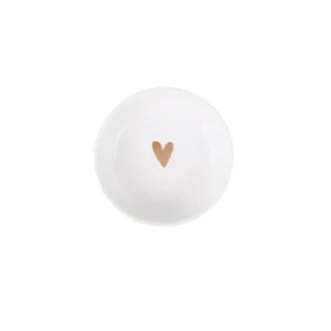 Zusss dipschaaltje Hartje - Wit/Goud Plekconceptstore
