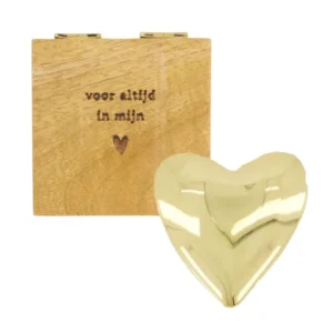 Zusss Doosje met hartje - Goud Plekconceptstore