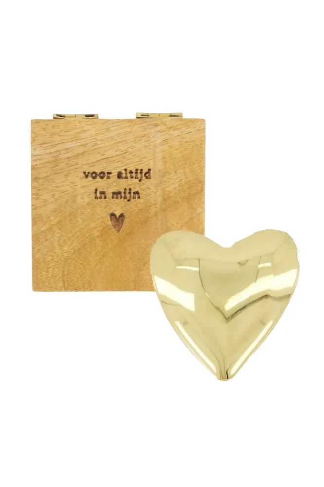 Zusss Doosje met hartje - Goud Plekconceptstore