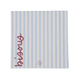 Zusss servetten Bisous wit blauw Plekconceptstore