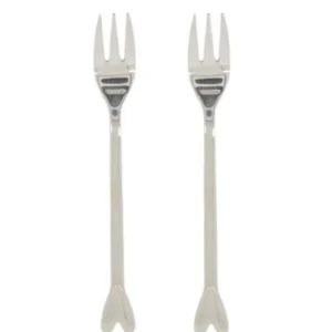 Zusss - Set van 2 vorkjes hartje - Zilver Plekconceptstore