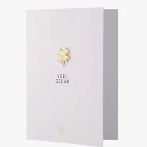 Zusss wenskaart met Broche - Klavertje Plekconceptstore