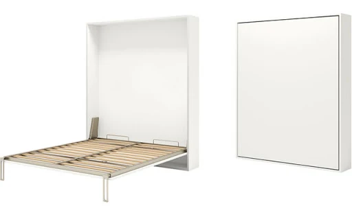 Opklapbed verticaal 143x202cm smalle naad matras 140x200cm Pozzoli