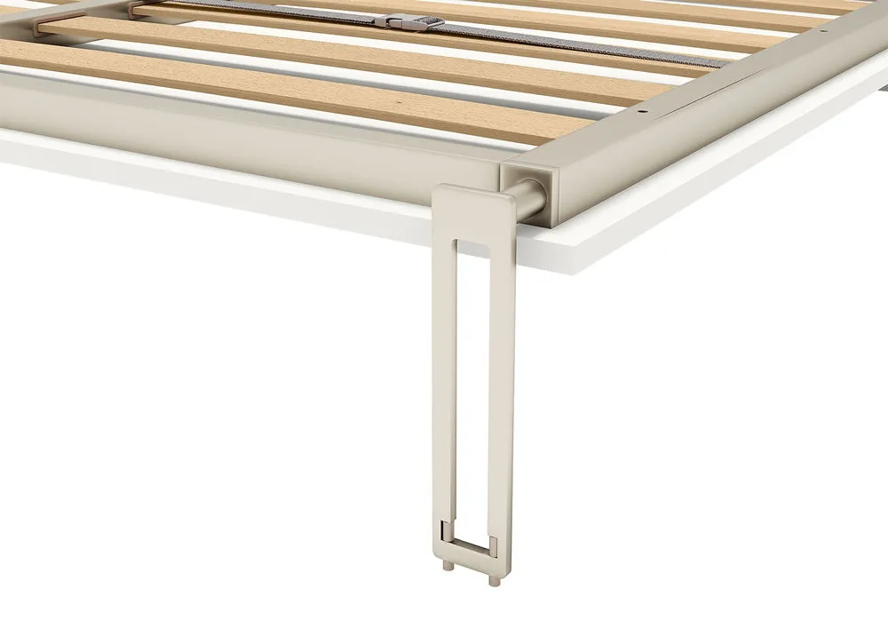 Opklapbed verticaal 183x202cm smalle naad matras 180x200cm Pozzoli