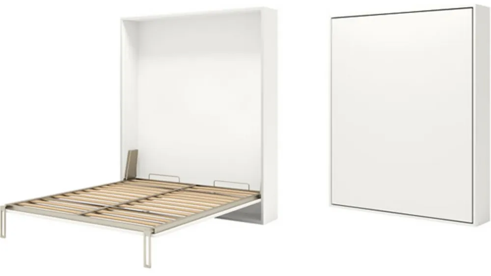 Opklapbed verticaal 83x202cm smalle naad matras 80x200cm Pozzoli