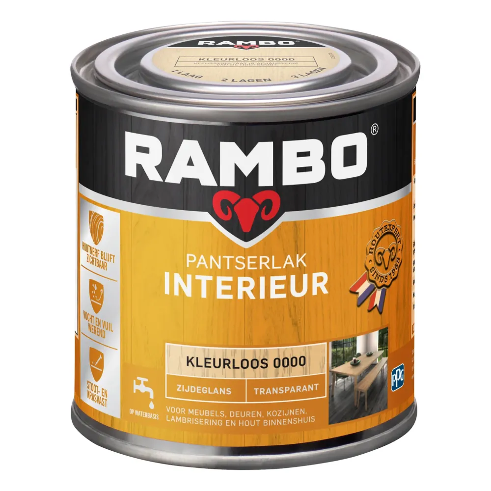 Rambo Beits Pantser - Zijdeglans - Kleurloos - 250ml