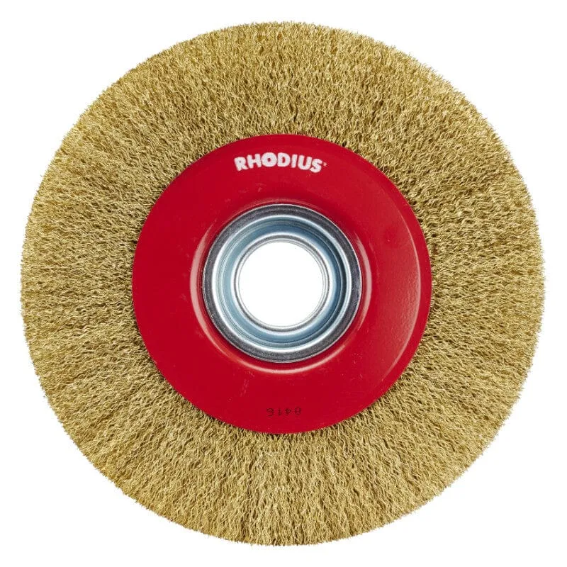 Schijfborstel 200x20x38mm, 4500rpm, tbv werkbankslijper Rhodius