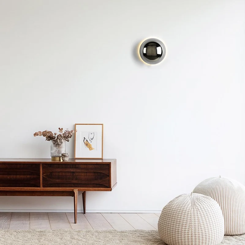 Ronde wandlamp Bauhaus stijl