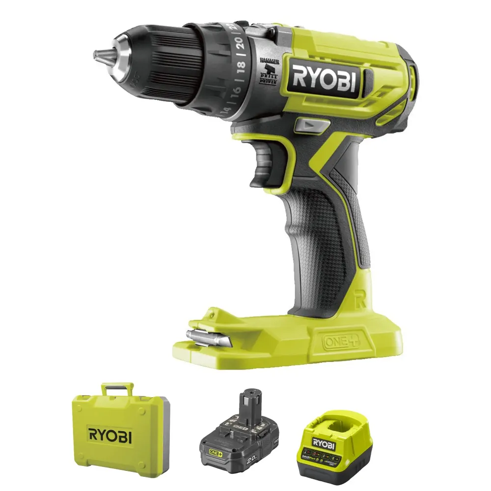 Slagmoersleutel Ryobi R18PD2-120B 18V 2Ah