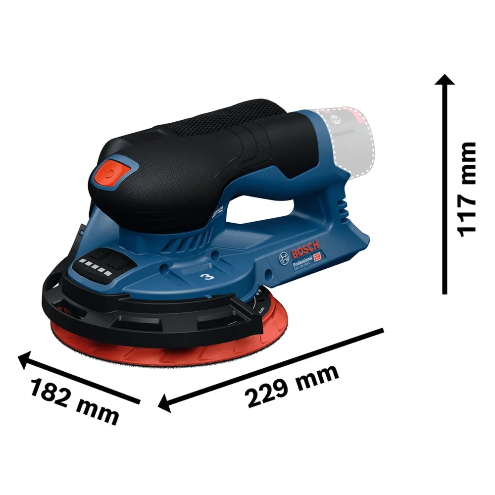Schuurmachine Bosch GEX 12V-150-3 PRO 12V