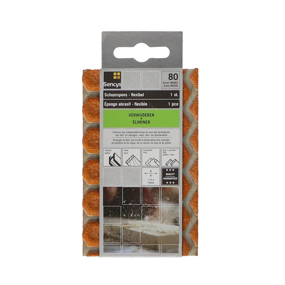 Sencys Schuurpad Multiflex - P80 - 115x70mm