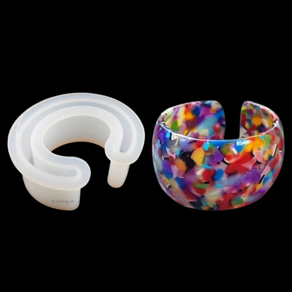 Siliconen mal Cuff armband