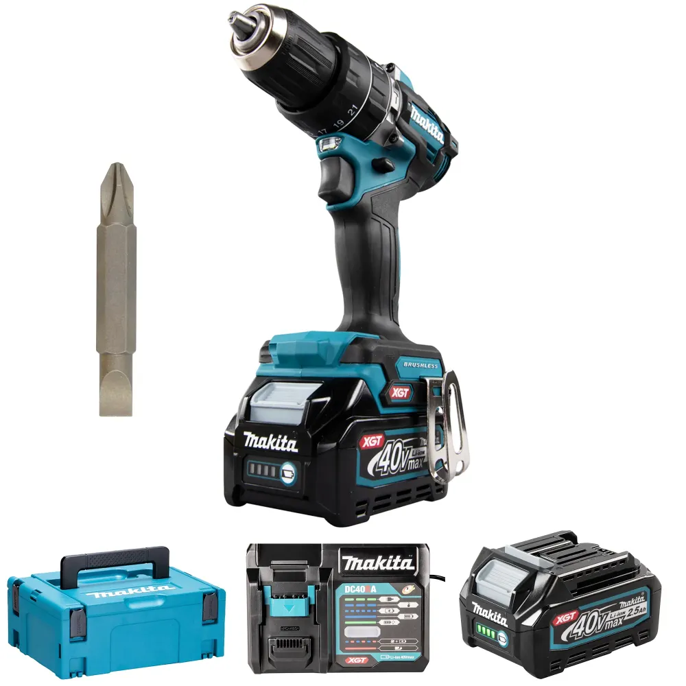Slagmoersleutel Makita HP002GD201 40V 2,5Ah