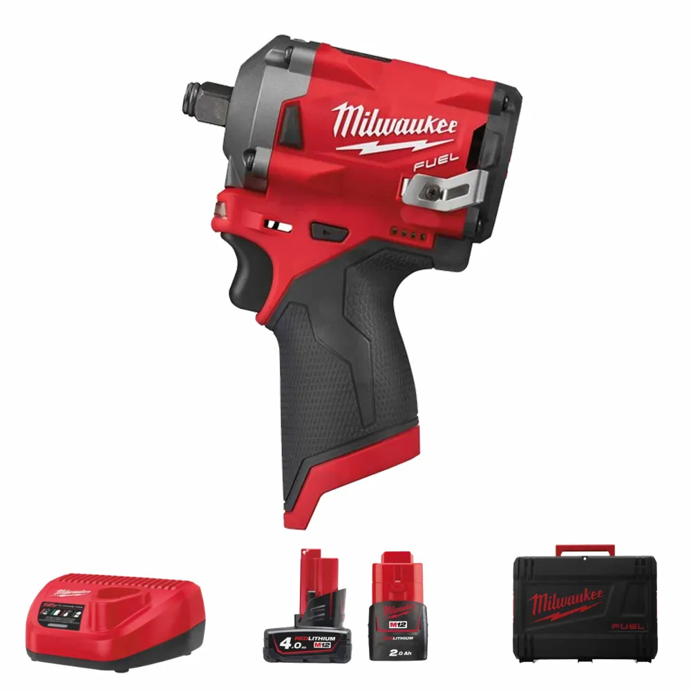 Slagmoersleutel Milwaukee M12 FIWF12-422X 12V 4Ah