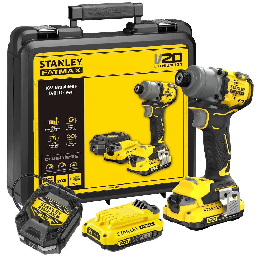 Slagsleutels Stanley SFMCF830D2K-QW 18V 2Ah