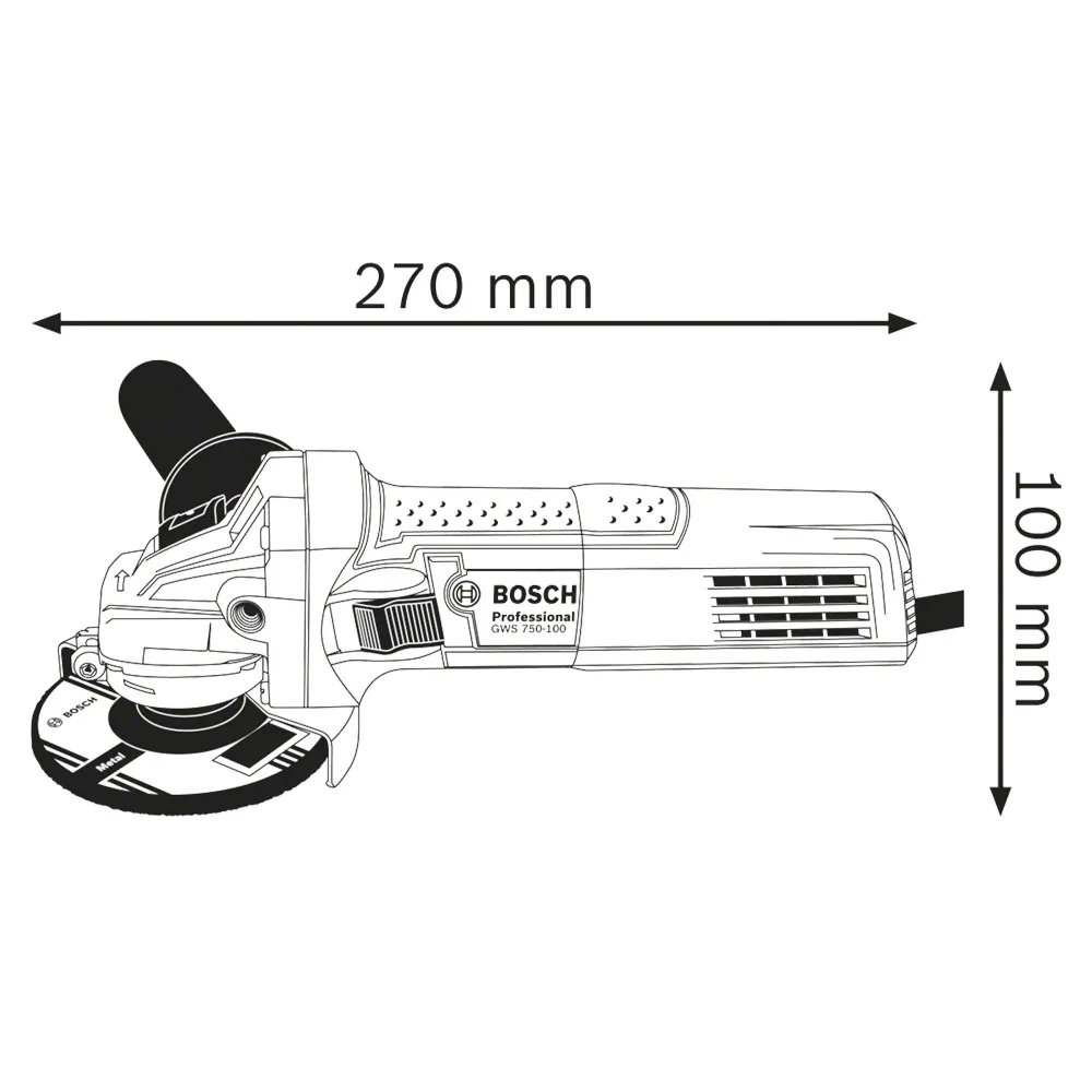 Slijpmachine Bosch GWS 750 750W