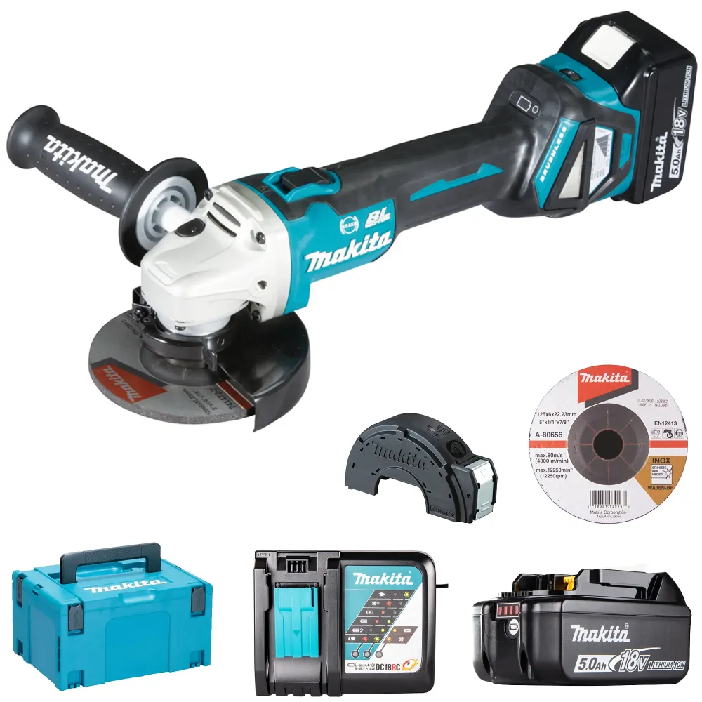 Slijpmachine Makita DGA513RTJ 18V 5Ah