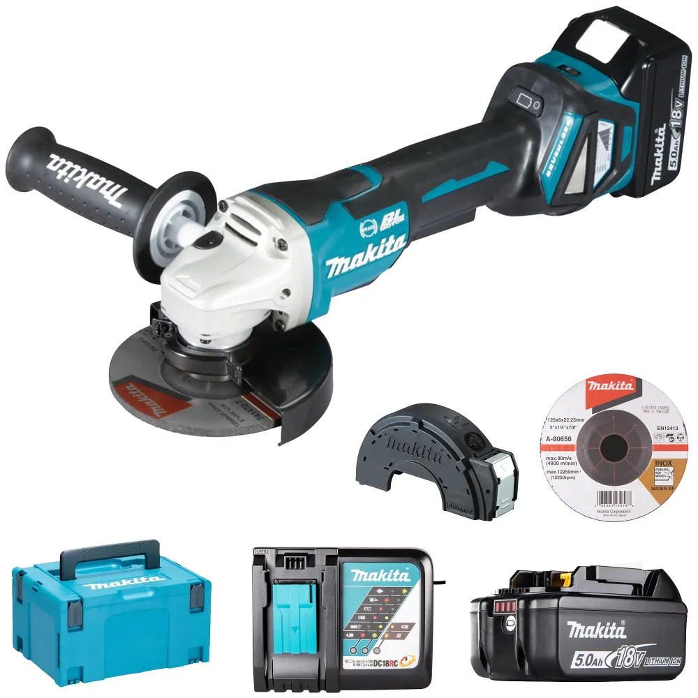 Slijpmachine Makita DGA517RTJ 18V 5Ah