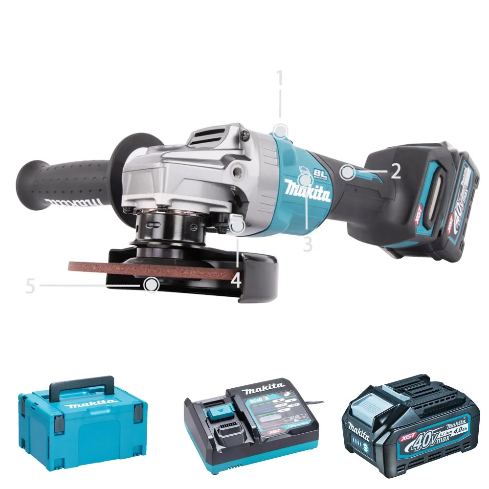 Slijpmachine Makita GA023GM201 40V 4Ah
