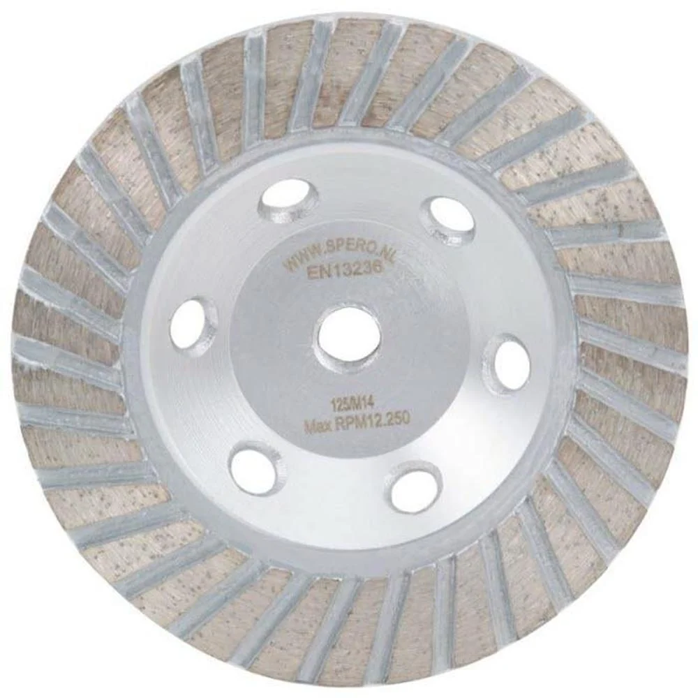 125mm FIJN Turbo Diamant Komslijpschijf Beton - SPERO- M14 H=40mm TBV SPHS1001B