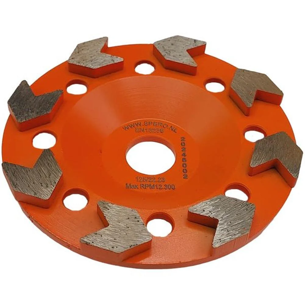 125mm GROF Arrow Diamant Komslijpschijf Coating, Lijm, Asbest & Bitumen - Asgat 22.23mm Spero