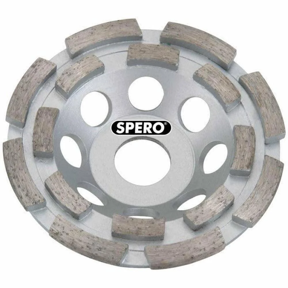 125mm MEDIUM Dubbele rij Diamant komslijpschijf Steen, Kalkzandsteen, Zandcement - Asgat 22.23mm Spero