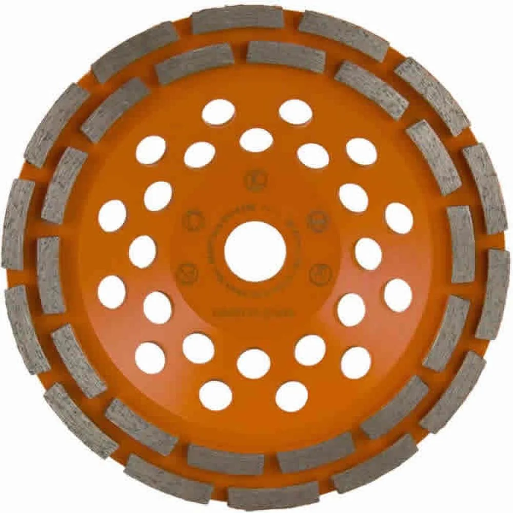 180mm GROF Dubbele rij PREMIUM Diamant komslijpschijf Beton Asgat 22.23mm - Harde Vloeren Spero