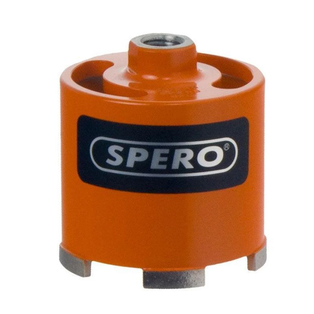 82mm x 60mm - M16(F) PRO Diamant Dozenboor 5 segmenten met achtersleuven t.b.v. stofadapter (droog gebruik) Spero