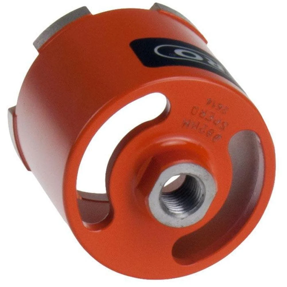 82mm x 60mm - M16(F) STANDAARD Diamant Dozenboor 5 segmenten met achtersleuven t.b.v. stofadapter (droog gebruik) Spero