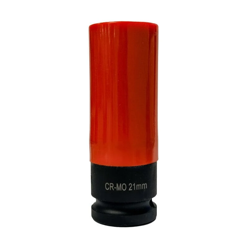 1/2" Krachtdop 21mm, lang dunwandig (rood) Steiner Airtools
