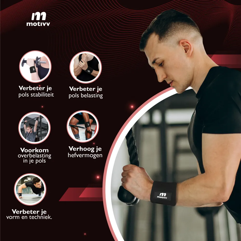 Supplife 2x Fitness & CrossFit Polsband Supplife.nl