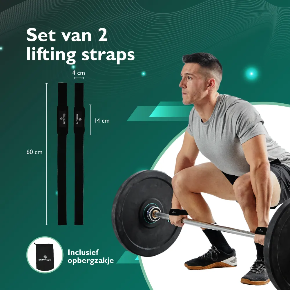 Supplife Lifting & Weightlifting Straps - 2 Stuks Supplife.nl