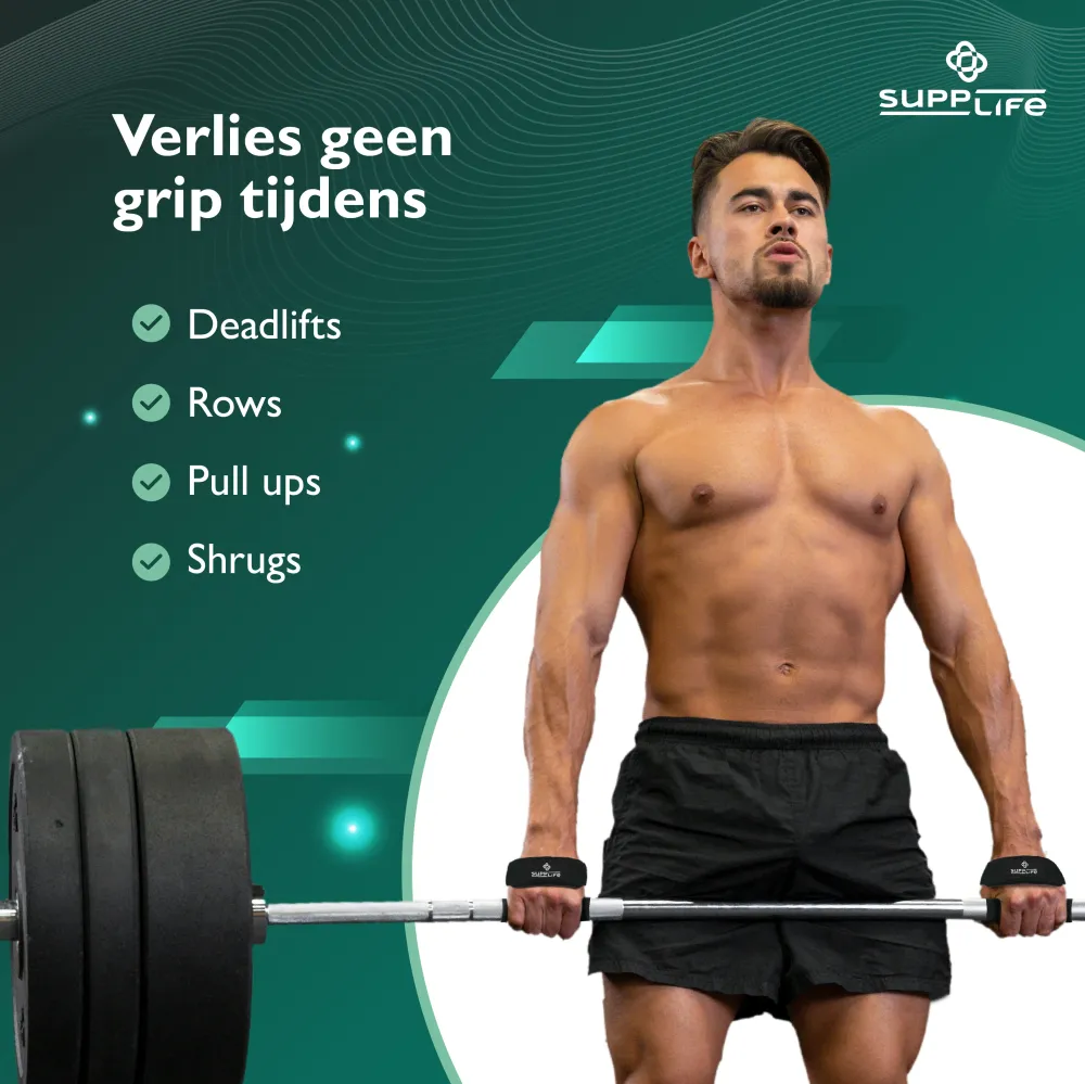 Supplife Lifting & Weightlifting Straps - 2 Stuks Supplife.nl
