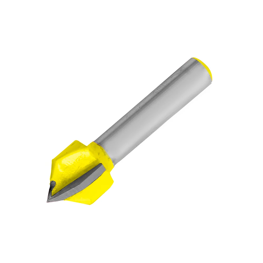Broca para router de acero corte en "V" 1/2" zanco de 1/4" Surtek SURTEK DS
