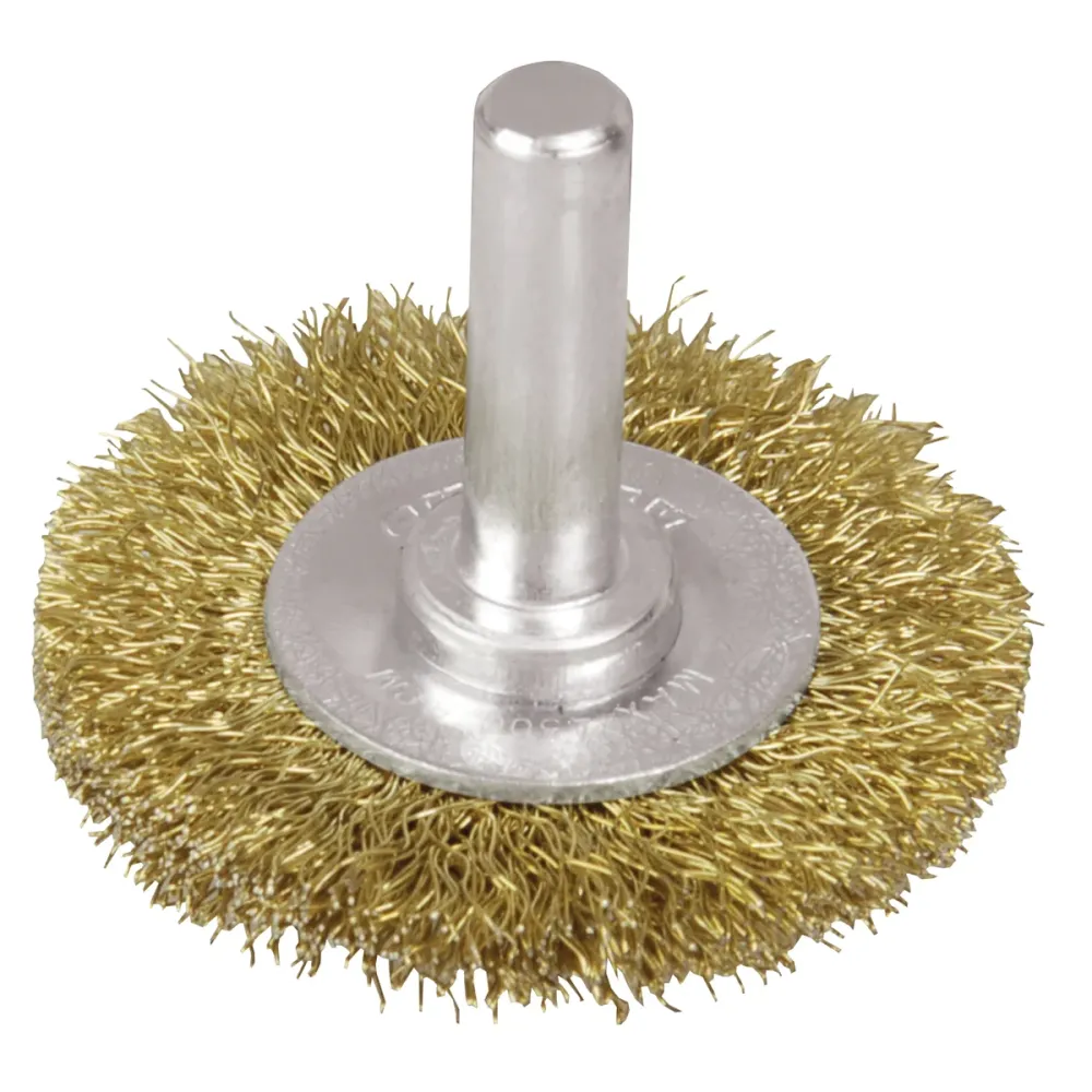 Carda circular ondulada alambre fino 2" x 0.17 mm con zanco 1/4" Surtek SURTEK DS