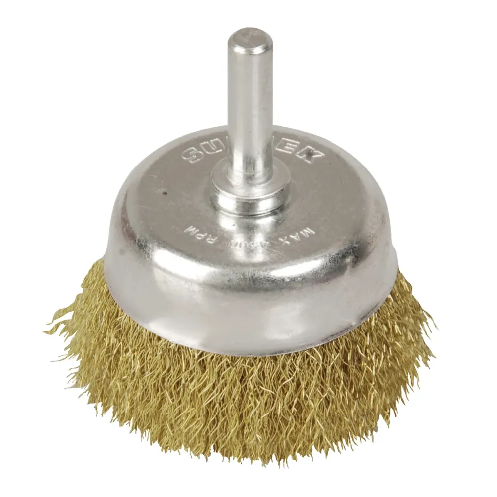 Carda copa ondulada alambre fino 1-3/4" x 0.17 mm con zanco 1/4" Surtek SURTEK DS