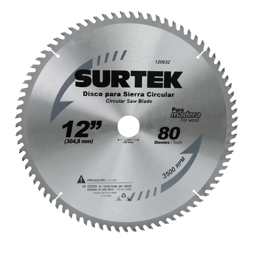 Disco para sierra circular para corte madera 24 dientes, 7-1/4" Surtek SURTEK DS